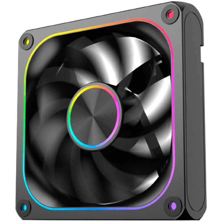Комплект от 3 броя вентилатора  XIGMATEK Infinity J22A Reverse, 3x120mm PWM вентилатори, ARGB LED, PWM контрол - EN49828 - 4