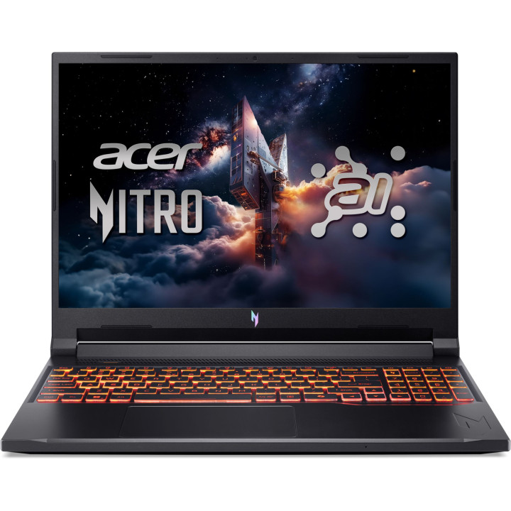 Лаптоп Acer Nitro V16 AI ANV16-42-R4CR, 16.0", WQXGA, AMD Ryzen 7 260, RTX 5070 8GB GDDR7 DLSS 4, 16 GB, 1 TB SSD - NH.U1FEX.006