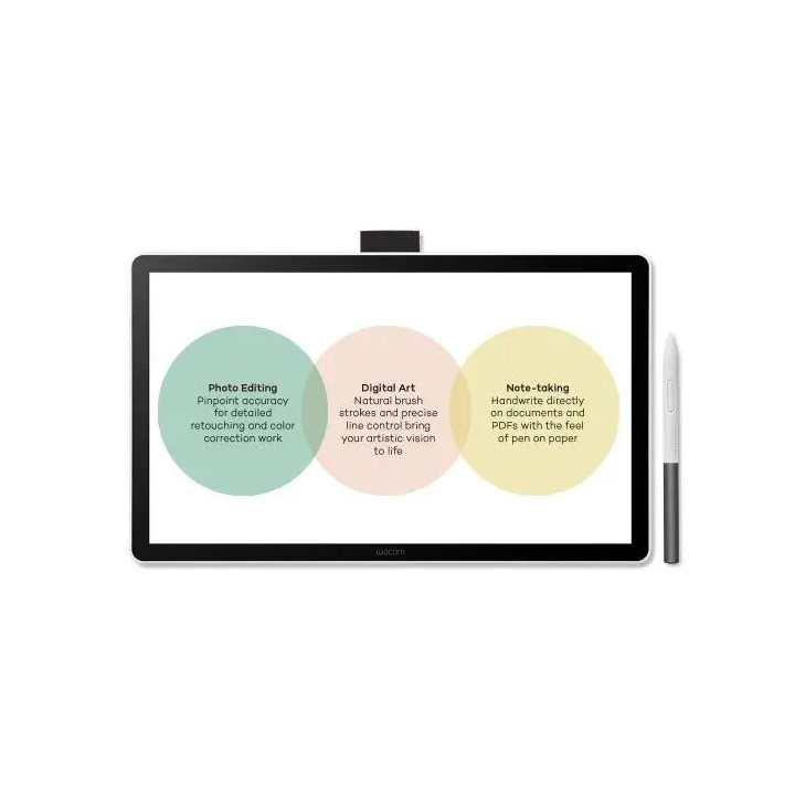 Графичен таблет WACOM One pen display 14.0", 1920 x 1080, USB-C, 4096 нива на натиск - DTC141W0 - 9