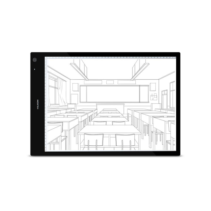 LED светеща подложка за рисуване HUION LB3, 420 x 300 mm, USB, Батерия 1050mAh - HUION-PAD-LB3 - 1