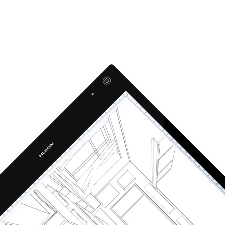 LED светеща подложка за рисуване HUION LB3, 420 x 300 mm, USB, Батерия 1050mAh - HUION-PAD-LB3 - 3