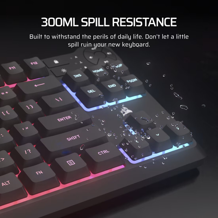 Геймърска клавиатура Corsair K55 Core TKL RGB - CH-9216065-NA - 4