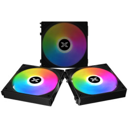 Охладител за процесор XIGMATEK Starlink EN41303, 3x120mm вентилатора, RGB LED, Hydro Bearing, 900-1800 RPM - 1