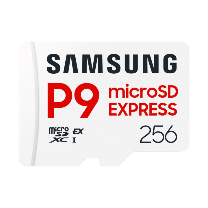 SD карта Samsung, 256GB micro SD P9 Express UHS-I Read 65K, Write 52K IOPS, UHS-I 2K IOPS Class 10 U3 V30 A1 - MB-MK256T/WW - 1