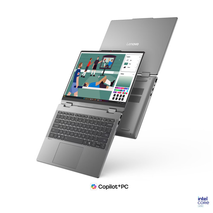 Лаптоп Lenovo IdeaPad 5 2-in-1 14IPH11, 14" WUXGA Touch, Intel Core Ultra 5 322, 16GB DDR5, 512GB SSD, Windows 11 Home - 83UG003