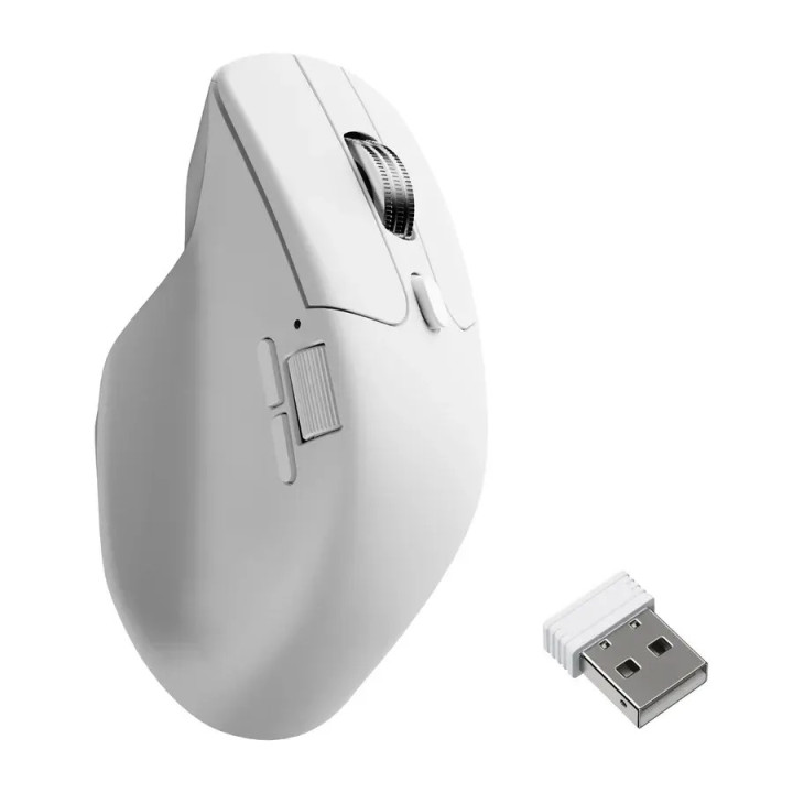 Безжична геймърска мишка Keychron M6S-A24, 8000Hz, 30000 DPI, 6+1 бутона, Бяла - M6S-A24 - 1