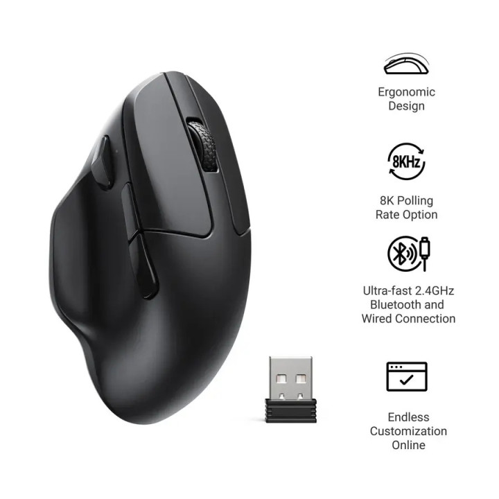 Безжична геймърска мишка Keychron M7-A23, 8000Hz 30000DPI  - 2