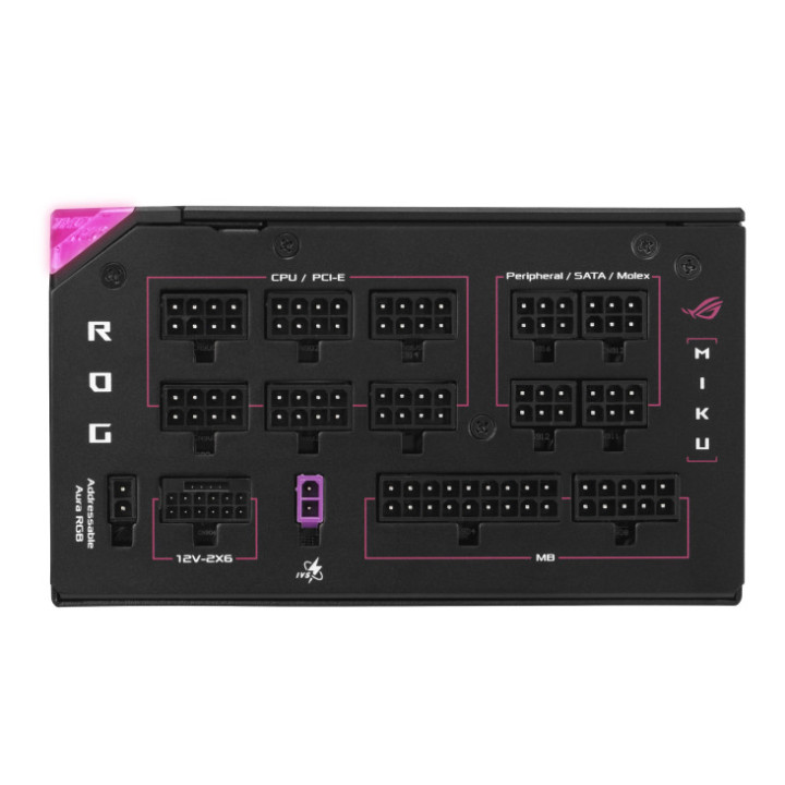 Модулно захранване ASUS ROG Thor 1200W Platinum III, 1200W ATX модулно, 80 PLUS Platinum, Active PFC - 90YE00V6-B0NA00 - 10