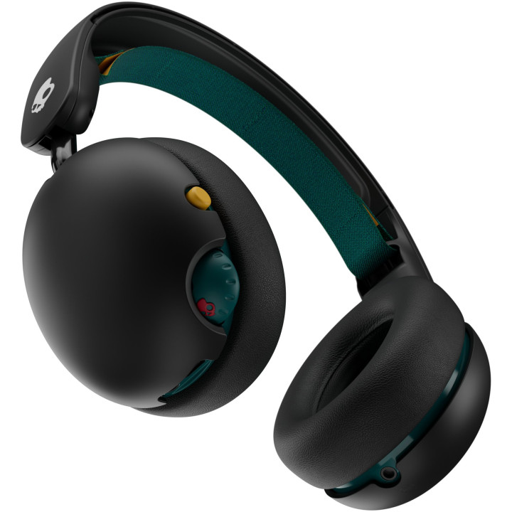 Безжичн детски слушалки Skullcandy Grom, черни/зелени - S6KBW-R740 - 3
