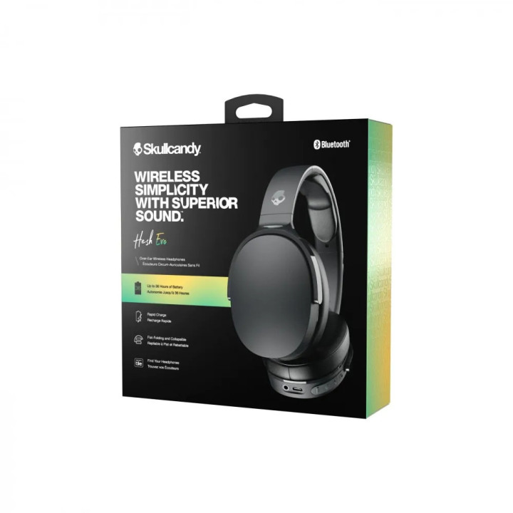Безжични слушалки Skullcandy Hesh Evo, True Black - S6HVW-N740 - 3