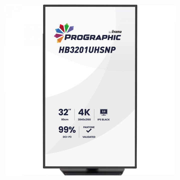 Монитор IIYAMA HB3201UHSNP-B1, 31.5" 4K UHD IPS, Pantone Validated - 2