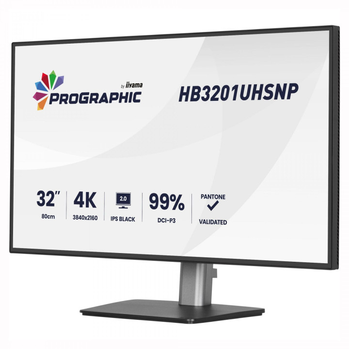 Монитор IIYAMA HB3201UHSNP-B1, 31.5" 4K UHD IPS, Pantone Validated - 4