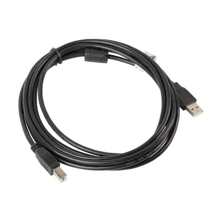 USB кабел LANBERG, USB-A (M) - USB-B (M) 2.0, 3m, черен - CA-USBA-11CC-0030-BK - 2