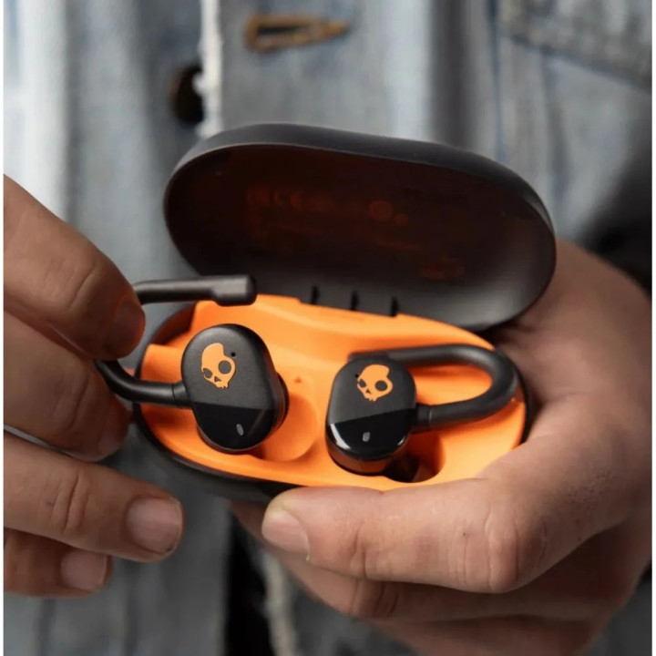 Безжични слушалки Skullcandy Push Play Active, черни/оранжеви - S2PPW-S749 - 2