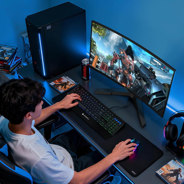 Монитор KOORUI 27E6QCA, 27" QHD 180Hz VA curved - 9