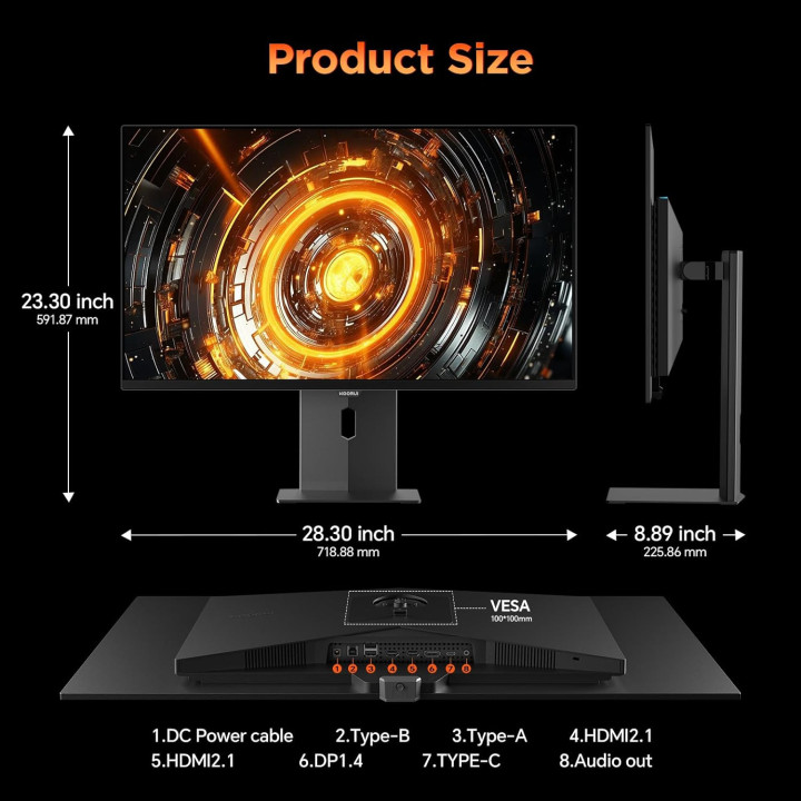 Монитор KOORUI S3241XO, 32" QD-OLED 4K UHD 240Hz - 9