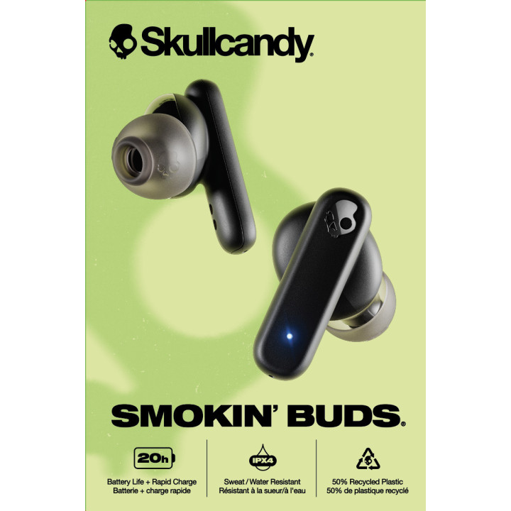 Безжични слушалки Skullcandy Smokin' Buds, True Wireless, True Black - S2TAW-R740 - 3