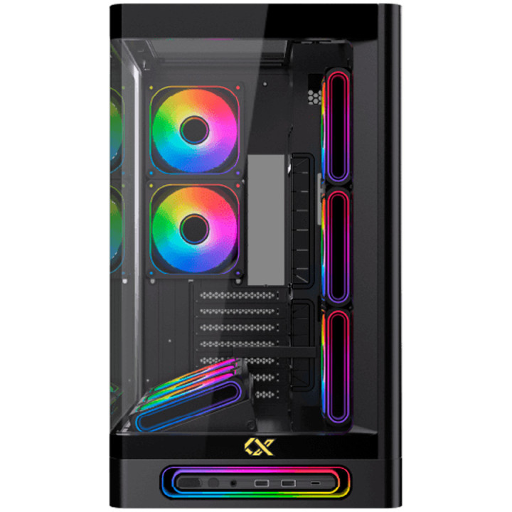 Кутия за компютър XIGMATEK Heaven, Midi Tower, ATX/E-ATX, aRGB LED, 8 вентилатора, USB 3.0 Type-C - EN49576 - 2