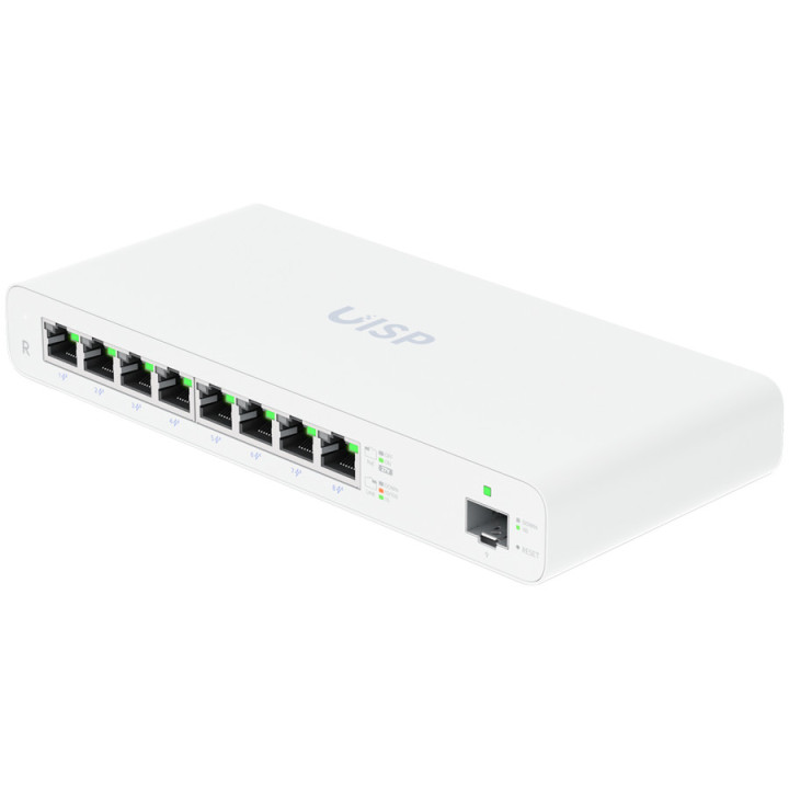 Мрежов комутатор Ubiquiti EdgeSwitch, 8x GbE RJ45 портове с PoE - UISP-R-EU - 2