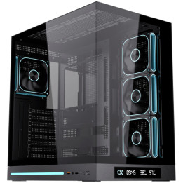 Кутия за компютър XIGMATEK Cloud DGT, Midi Tower, Extended ATX поддръжка, LCD дисплей, ARGB LED осветление - EN49613 - 1