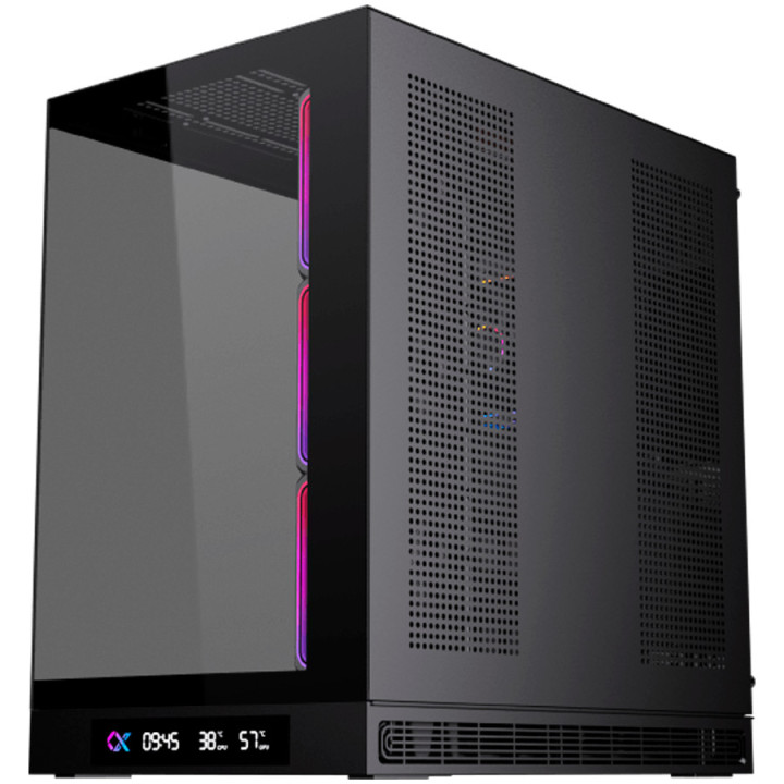 Кутия за компютър XIGMATEK Cloud DGT, Midi Tower, Extended ATX поддръжка, LCD дисплей, ARGB LED осветление - EN49613 - 4