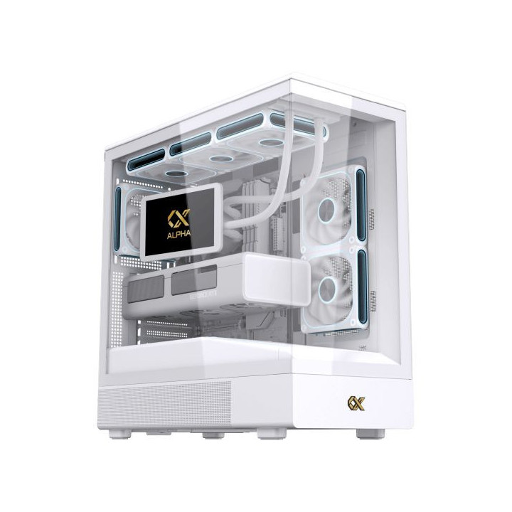 Кутия за компютър XIGMATEK Sun Arctic, Midi Tower, Extended ATX, Бяла - EN49729 - 2