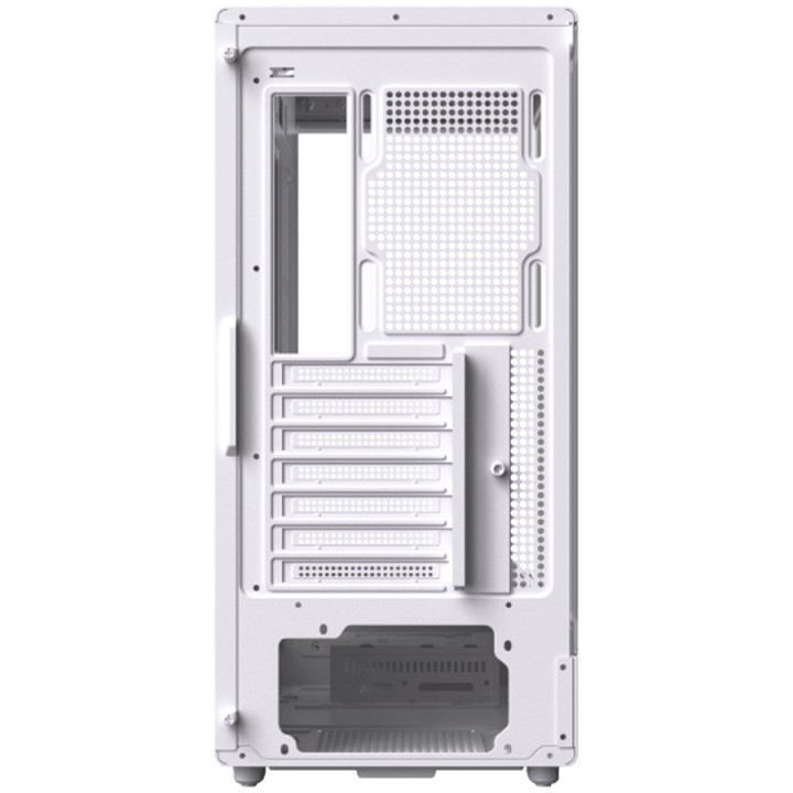 Кутия за компютър XIGMATEK Moon DGT Arctic, Midi Tower, Extended ATX, LCD дисплей, 6 вентилатора, Бял - EN49668 - 5