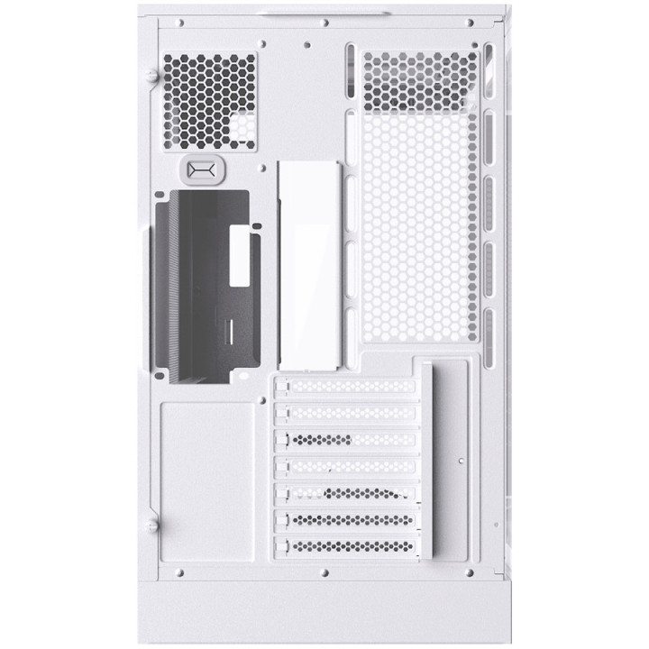 Кутия за компютър XIGMATEK Heaven Air Arctic, Midi Tower, Темпирано стъкло, ARGB LED, 11бр. вентилатора - EN49606 - 5