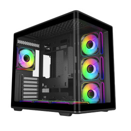 Кутия за компютър CoolerMaster Elite 600, Middle Tower, ATX/Micro ATX/Mini ITX, 7бр ARGB вентилатори - E600-KGNN-S02 - 1