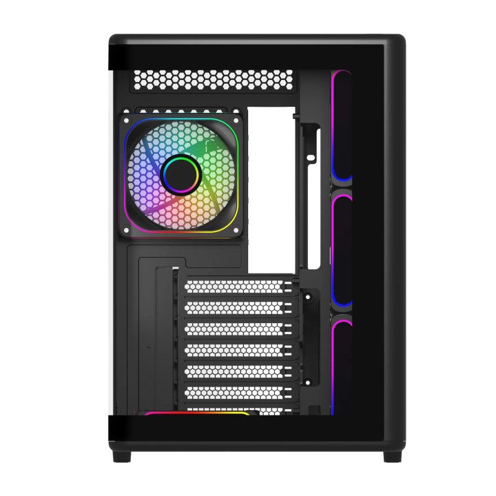 Кутия за компютър CoolerMaster Elite 600, Middle Tower, ATX/Micro ATX/Mini ITX, 7бр ARGB вентилатори - E600-KGNN-S02 - 3