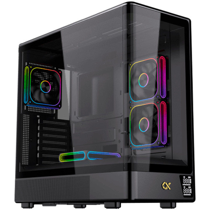 Кутия за компютър XIGMATEK Moon DGT EN49651, Midi Tower, LCD дисплей, Extended ATX - EN49651 - 1