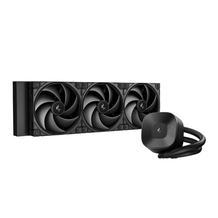 Водно охлаждане за процесор DeepCool LE360 V2 ZERO DARK, LGA1851/AM5 - R-LE360ZERO-BKLNMD-G-1 - 1