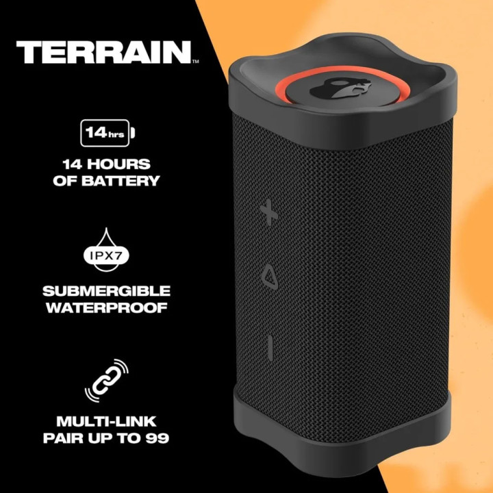 Преносима колонка Skullcandy Terrain XL, черна, Bluetooth, водоустойчива - 2SKSK1848B0L2 - 2