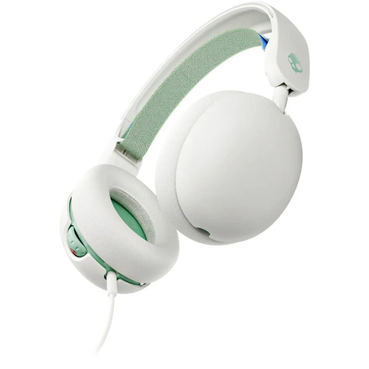 Слушалки Skullcandy Grom, детски, бяло/зелено - S6KAY-R952 - 1
