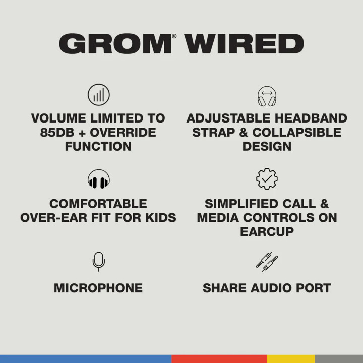 Слушалки Skullcandy Grom, детски, бяло/зелено - S6KAY-R952 - 4