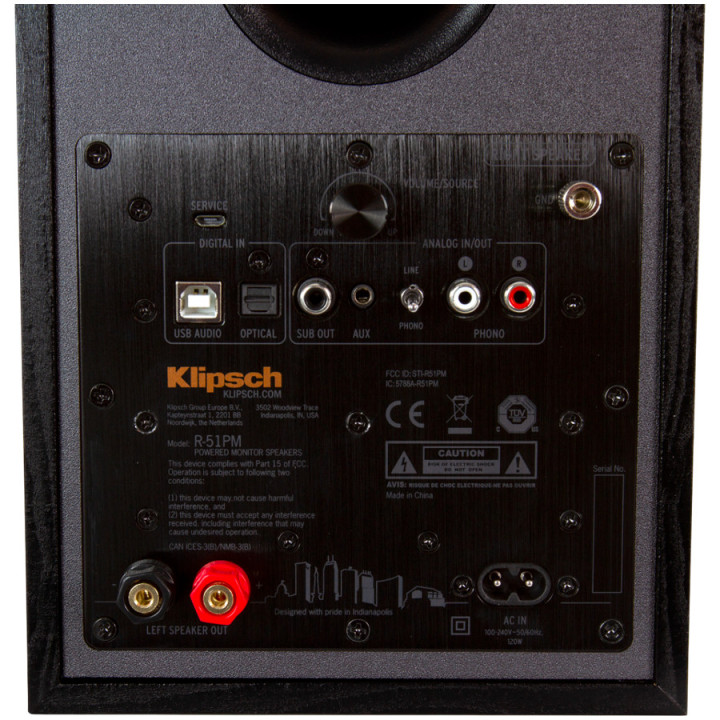 Активна аудио система Klipsch Reference R-51PM, 120W, Bluetooth, черна - 1066255 - 7