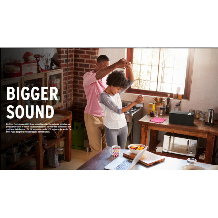 Аудио система Klipsch Home Audio System The Three Plus, 2.1 канален, 120W, Matte Black - 1071962 - 2