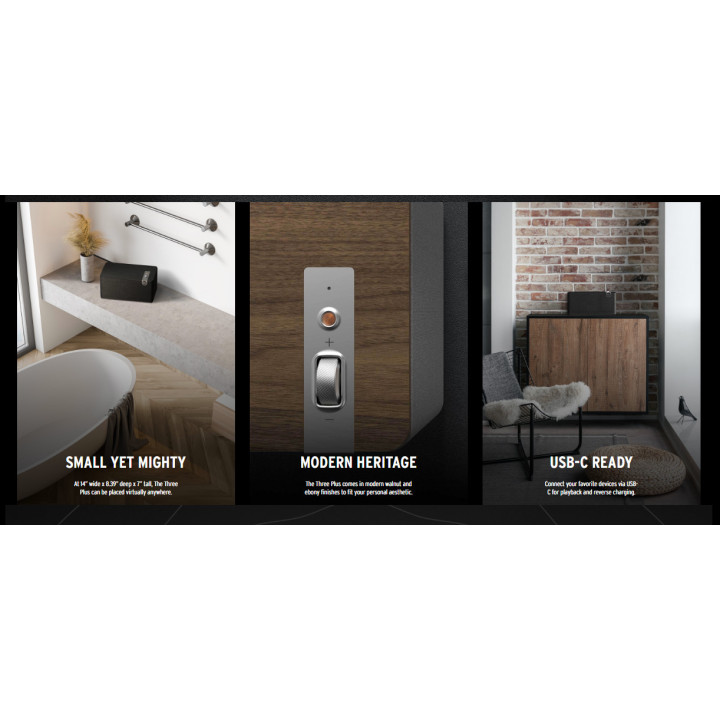 Аудио система Klipsch Home Audio System The Three Plus, 2.1 канален, 120W, Matte Black - 1071962 - 4