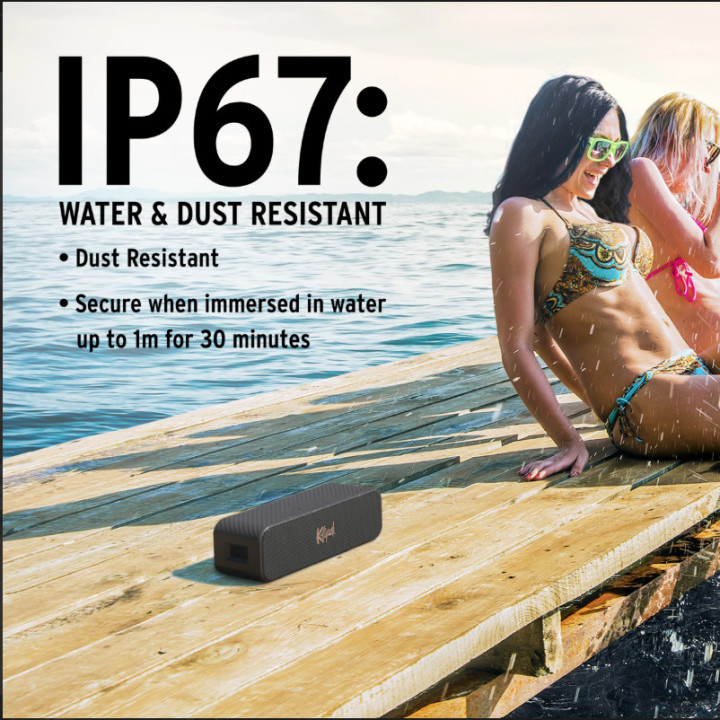 Преносима колонка Klipsch Detroit, 60W, Bluetooth 5.3, IP67, Черен - 1072202 - 2