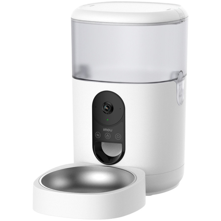 Интелигентна камера за хранене на домашни любимци IMOU Smart Pet Feeder, 2.5K 2560x1440, 360° панорамен изглед, Wi-Fi, двупосоче