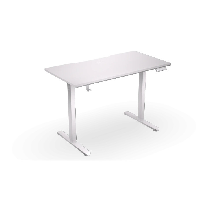 Геймърско бюро ENDORFY Atlas S Electric, 114 cm, Електрически механизъм, MDF плот, Бяло - EY8E008 - 2