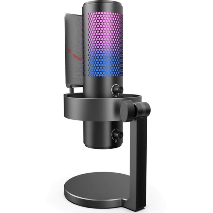 Настолен микрофон FIFINE A9, Кондензаторен, USB Type-C, 4 полярни модела, Черен - FIFINE-A9 - 1