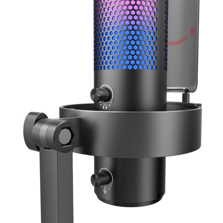 Настолен микрофон FIFINE A9, Кондензаторен, USB Type-C, 4 полярни модела, Черен - FIFINE-A9 - 7