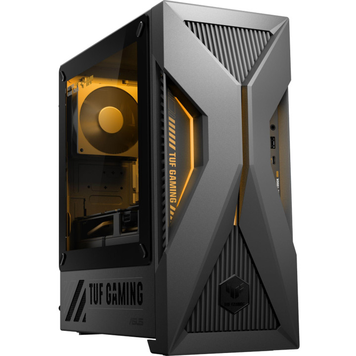 Геймърски компютър ASUS TUF Gaming T500, AMD Ryzen 7 260, RTX 5060 8GB, 16GB DDR5, 1TB SSD, Без ОС - 90PF0662-M005B0 - 2