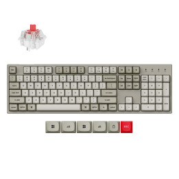 Механична геймърска клавиатура Keychron C2 Pro, пълен размер, USB, RGB подсветка, Keychron Red Brown суичове - C2PX-M1 - 1