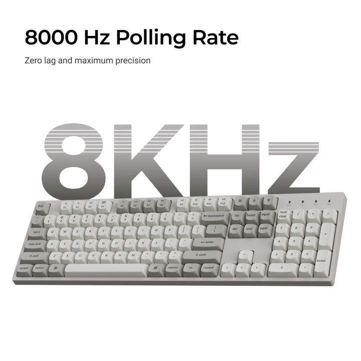 Механична геймърска клавиатура Keychron C2 Pro, пълен размер, USB, RGB подсветка, Keychron Red Brown суичове - C2PX-M1 - 2