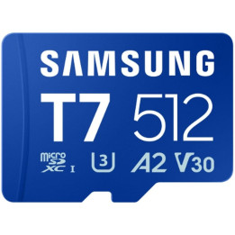 SD карта SAMSUNG T7, 512GB MicroSDXC U3 V30 A2 170MB/s - WW - 1