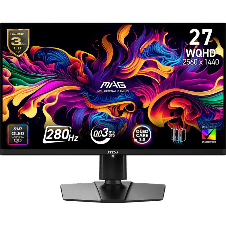 Монитор MSI MAG 271QP QD-OLED X28, 27" QD-OLED 2560x1440 240Hz - 9S6-3CF19T-001 - 1