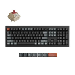 Безжична механичка клавиатура Keychron V6 Ultra 8K, Silk POM Switch Red - V6U-D1 - 1