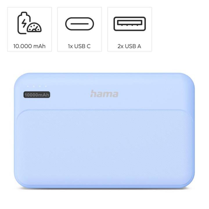 Външна батерия HAMA Pocket 10, 10000 mAh - HAMA-201772 - 3
